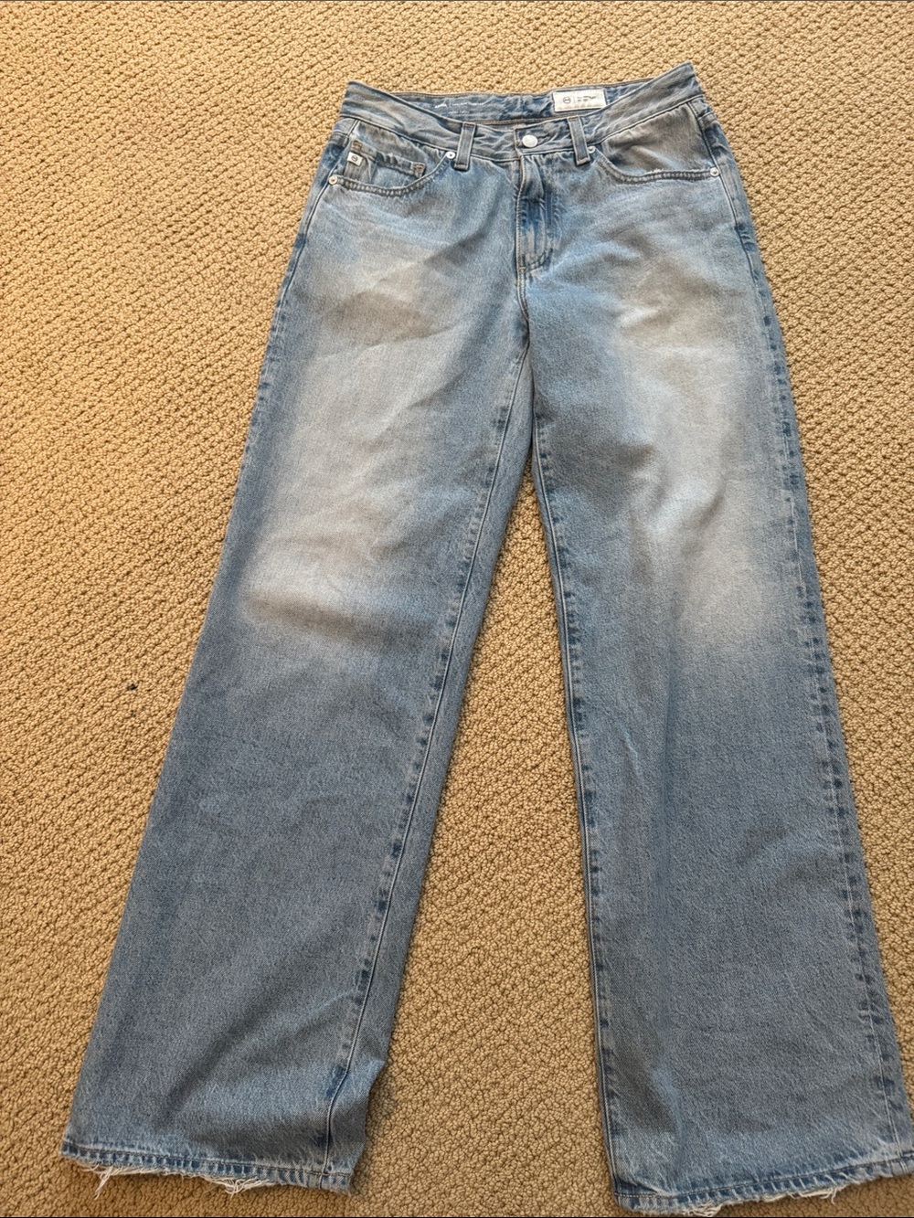 AG Adria Low Rise Baggy Wide Leg Jeans